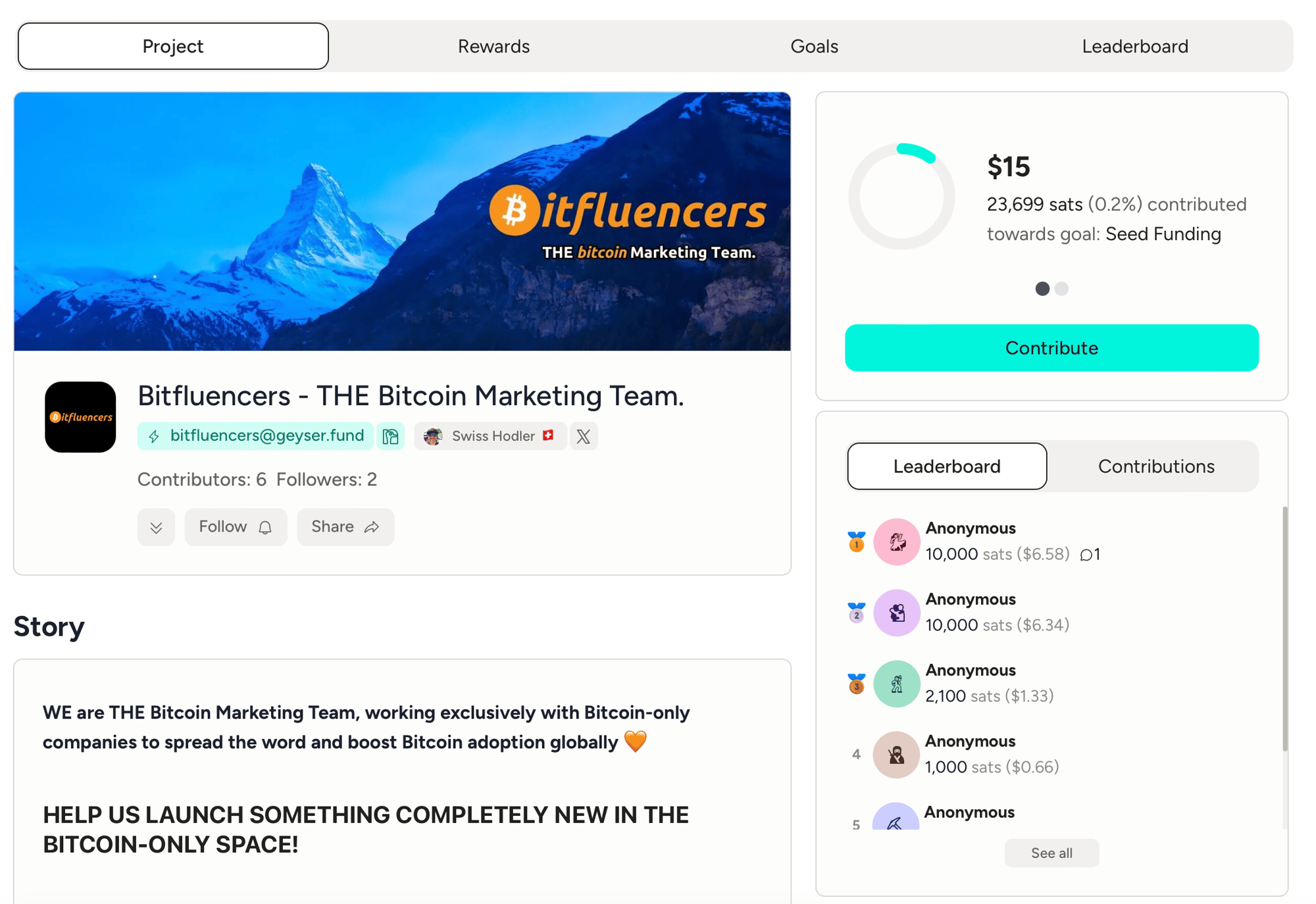 Bitfluencers-THE-Bitcoin-Marketing-Team-Geyser-Fund