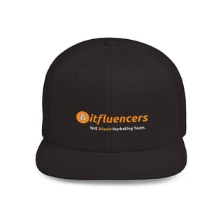 bitfluencers-flat-bill-snapback-black